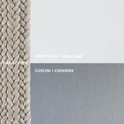 Viadurini in the Garden Metallsessel-Outdoor-Sessel aus Stahl in verschiedenen Größen und Kissen inklusive Made in Italy - Bronn