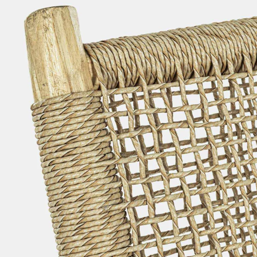 Viadurini in the Garden Holzsessel-Outdoor-Sessel aus Teakholz und Kunstfaser, 2 Stück - Tecno