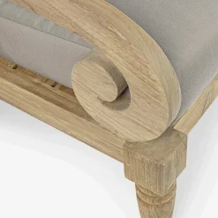 Viadurini in the Garden Holzsessel-Outdoor-Sessel aus Teakholz mit Stoffkissen, Homemotion - Tatyana