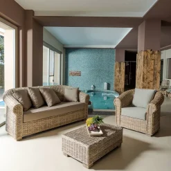 Viadurini in the Garden Sessel Rattan-Outdoor-Sessel in Kubù mit Kissen inklusive - Isildur