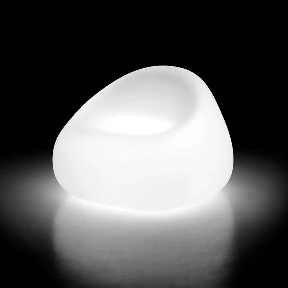 Viadurini in the Garden Lichtmöbel|Sessel Kunststoff-Outdoor-Sessel mit LED-Licht aus Polyethylen Made in Italy - Ervin