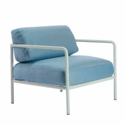 Viadurini in the Garden Metallsessel-Outdoor-Sessel mit Stoff- und Metallarmlehnen Made in Italy - Cola