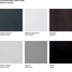 Viadurini in the Garden Metallsessel-Outdoor-Sessel mit Stoff- und Metallarmlehnen Made in Italy - Cola