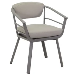 Viadurini in the Garden Metallsessel-Outdoor-Sessel mit taubengrauem Aluminiumgestell - Righello