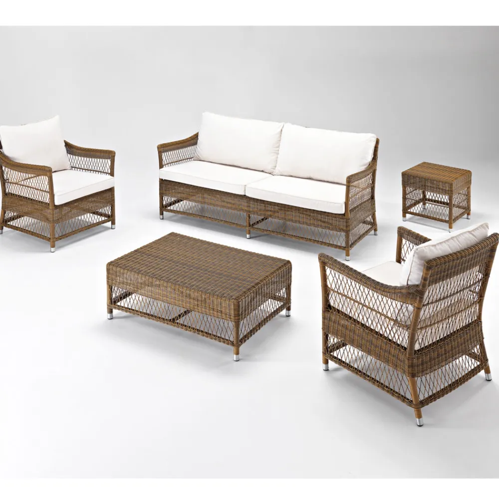 Viadurini in the Garden Gartensofas-Outdoor-Sofa aus handgewebtem Polyrattan - Gigi