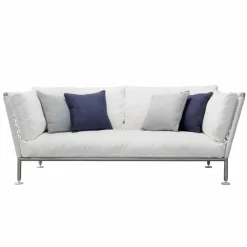 Viadurini in the Garden Gartensofas-Outdoor-Sofa aus Stahl und gewebten PVC-Stoffkissen - Ontario6
