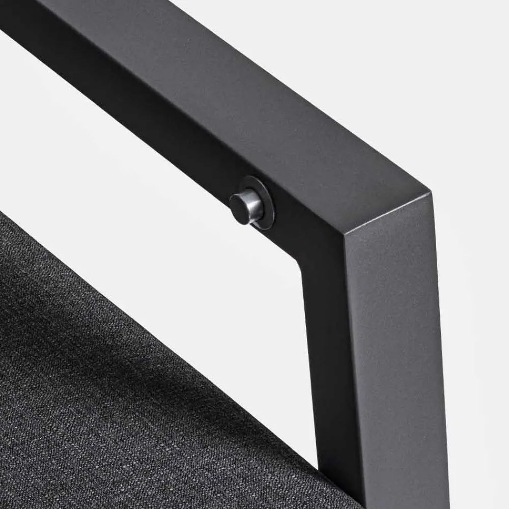 Viadurini in the Garden Gartensofas-Outdoor-Sofa aus Stoff und Aluminium mit verstellbarer Rückenlehne - Nathy