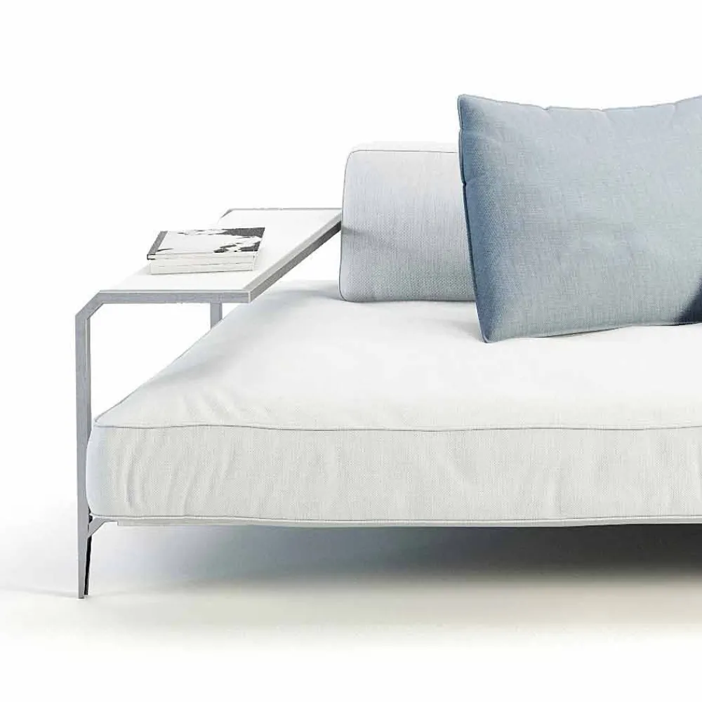 Viadurini in the Garden Gartensofas-Outdoor-Sofa gepolstert in modernem Design Stoff Made in Italy - Arkansas