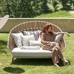 Varaschin Gartensofas-Outdoor-Sofa mit Kissen inklusive Made in Italy - Emmacross von