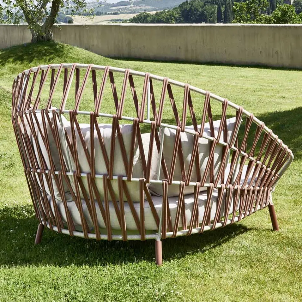 Varaschin Gartensofas-Outdoor-Sofa mit Kissen inklusive Made in Italy - Emmacross von