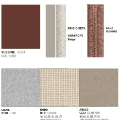 Varaschin Gartensofas-Outdoor-Sofa mit Kissen inklusive Made in Italy - Emmacross von