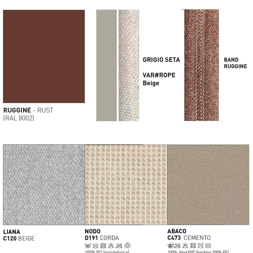 Varaschin Gartensofas-Outdoor-Sofa mit Kissen inklusive Made in Italy - Emmacross von