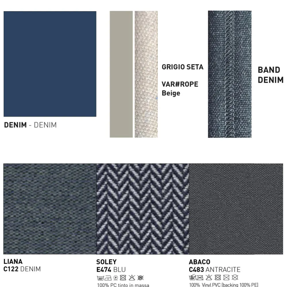 Varaschin Gartensofas-Outdoor-Sofa mit Kissen inklusive Made in Italy - Emmacross von