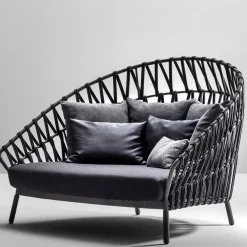 Varaschin Gartensofas-Outdoor-Sofa mit Kissen inklusive Made in Italy - Emmacross von