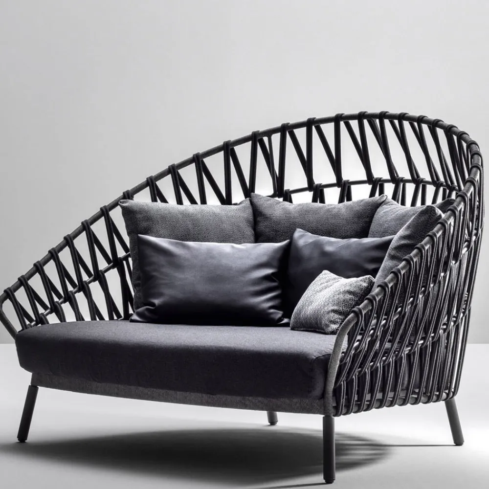 Varaschin Gartensofas-Outdoor-Sofa mit Kissen inklusive Made in Italy - Emmacross von