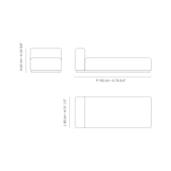 Viadurini in the Garden Gartensofas-Outdoor-Sonnenliege mit Polsterung aus entwässerndem Gummi Made in Italy - Bahias