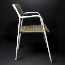 Viadurini in the Garden Gartenstühle Metall-Outdoor-Stuhl aus Aluminium mit Armlehnen - Eugene