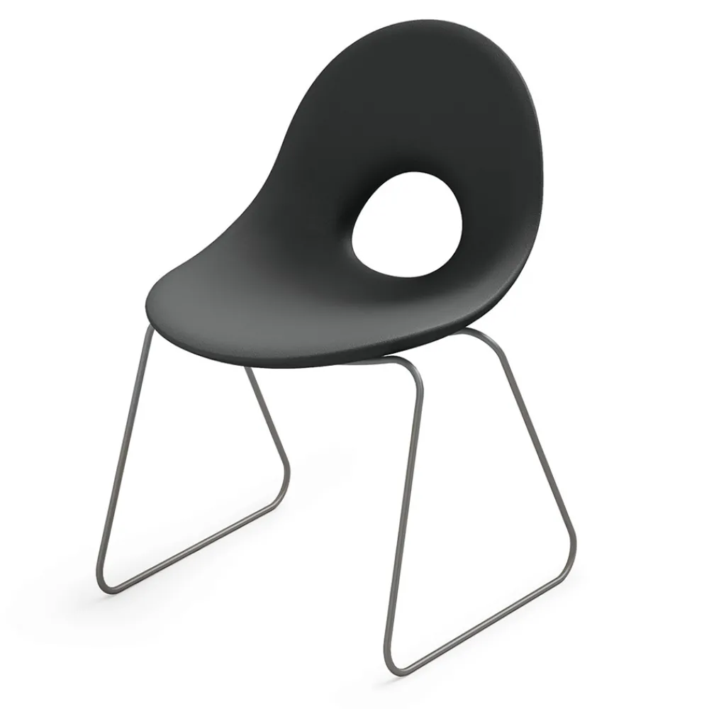 Viadurini in the Garden Gartenstühle Kunststoff-Outdoor-Stuhl aus Polyethylen und Eisenbasis Made in Italy 2 Stück - Ashley