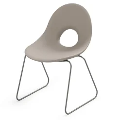 Viadurini in the Garden Gartenstühle Kunststoff-Outdoor-Stuhl aus Polyethylen und Eisenbasis Made in Italy 2 Stück - Ashley