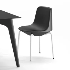 Viadurini in the Garden Gartenstühle Kunststoff-Outdoor-Stuhl aus Polyethylen und Aluminium Made in Italy 2 Stück - Rizia