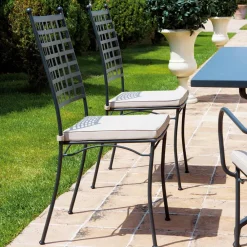 Viadurini in the Garden Gartenstühle Metall-Outdoor-Stuhl aus verzinktem Stahl stapelbar 4 Stück Made in Italy - Sibo