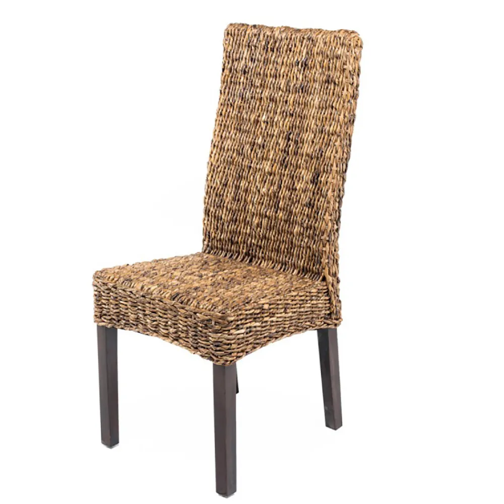 Viadurini in the Garden Gartenstühle Rattan-Outdoor-Stuhl in Bananengeflecht mit Sitzkissen - Safari