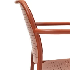 Viadurini in the Garden Gartenstühle Metall-Outdoor-Stuhl mit Metallarmlehnen Made in Italy 2 Stück - Synergy