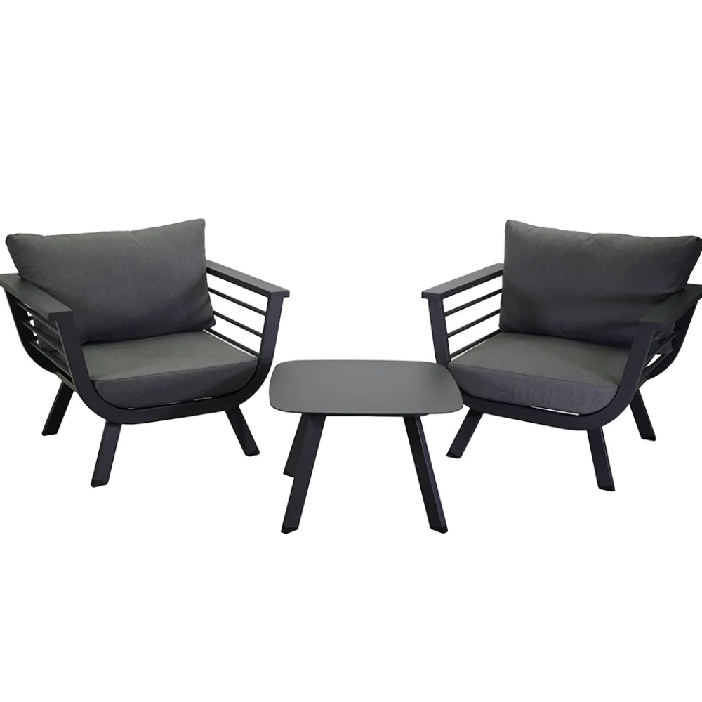 Viadurini in the Garden Garten Lounge Set-Outdoor-Wohnzimmer bestehend aus 2 Sesseln und 1 Couchtisch - Righello