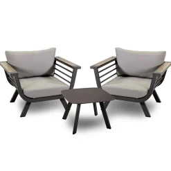 Viadurini in the Garden Garten Lounge Set-Outdoor-Wohnzimmer bestehend aus 2 Sesseln und 1 Couchtisch - Righello