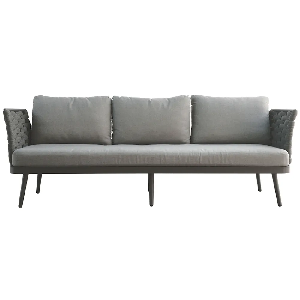 Viadurini in the Garden Garten Lounge Set-Outdoor-Wohnzimmer mit Aluminium-Couchtisch in verschiedenen Farben - Harmony