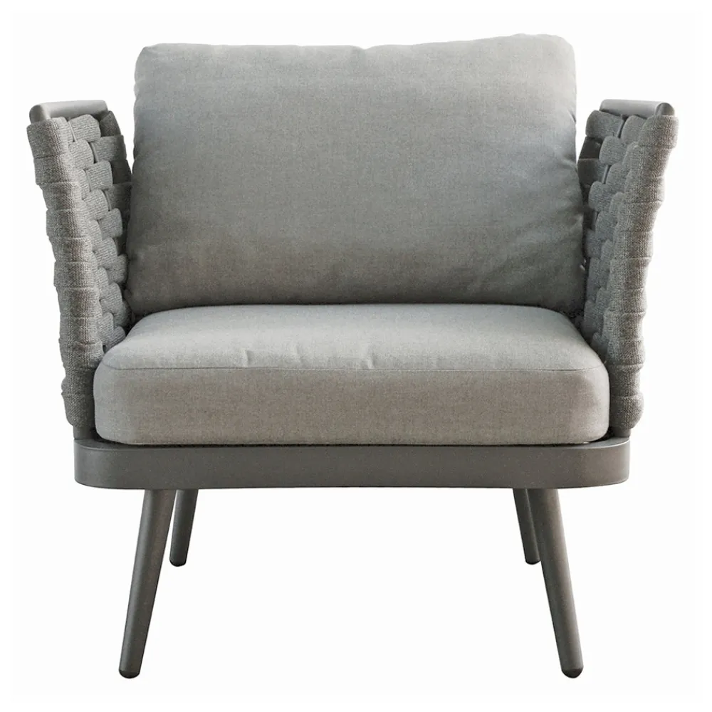 Viadurini in the Garden Garten Lounge Set-Outdoor-Wohnzimmer mit Aluminium-Couchtisch in verschiedenen Farben - Harmony