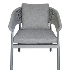 Viadurini in the Garden Garten Lounge Set-Outdoor-Wohnzimmer mit Kissen und abgerundeten Armlehnen - Zenith