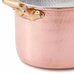 Viadurini Kitchen Kochgeschirr-Ovale handverzinnte Kupferkasserolle für Backofen und Deckel 37x26 cm - Mariag