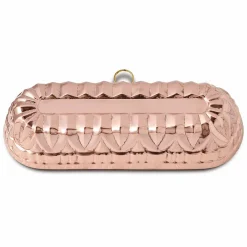 Viadurini Kitchen Küchenzubehör-Ovale Pflaumenkuchenform in Hand verzinntes Kupfer 30x11 - Gianclaudio