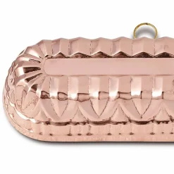 Viadurini Kitchen Küchenzubehör-Ovale Pflaumenkuchenform in Hand verzinntes Kupfer 30x11 - Gianclaudio