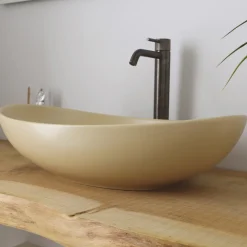 Viadurini Bathroom Farbige Waschbecken|Keramikwaschbecken-Ovales Aufsatzwaschbecken aus Keramik L 60 cm Made in Italy - Jumper