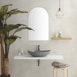 Viadurini Bathroom Farbige Waschbecken|Keramikwaschbecken-Ovales Aufsatzwaschbecken aus Keramik L 60 cm Made in Italy - Jumper