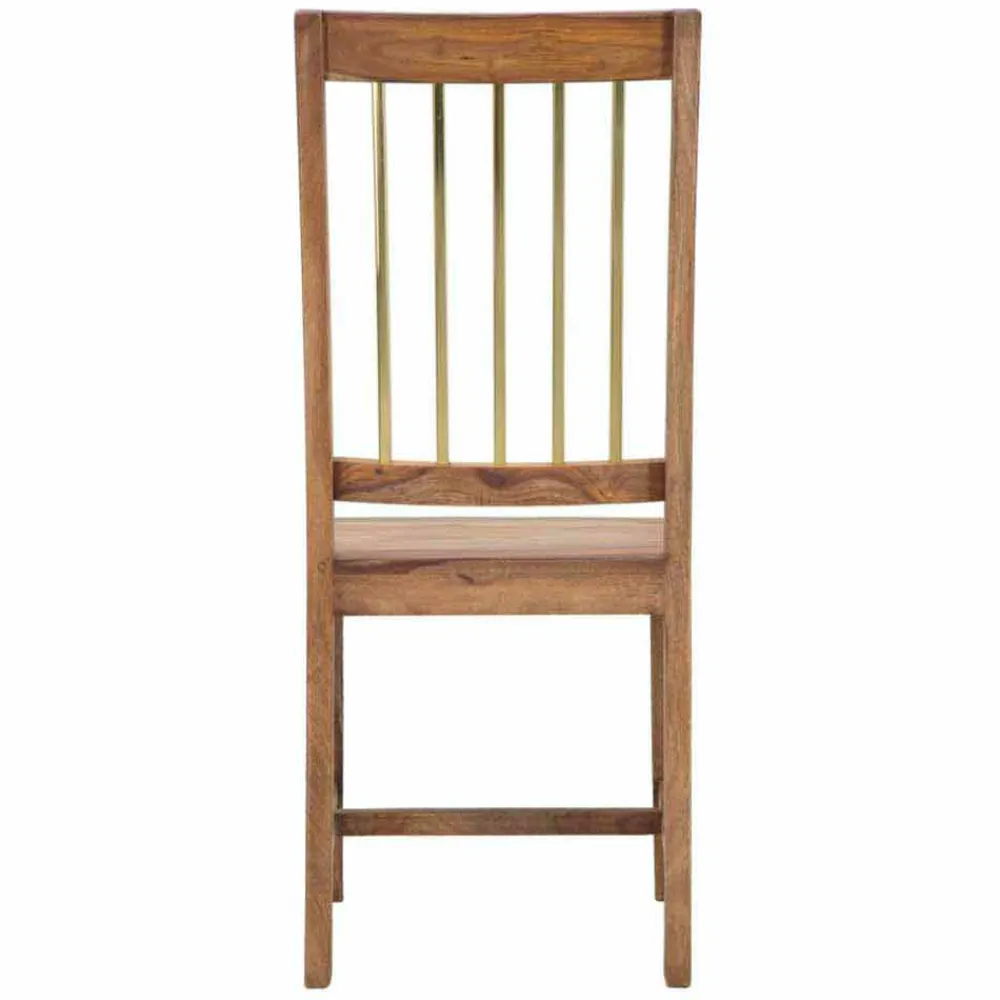 Viadurini Living Moderne Stühle-Paar 2 Design-Küchenstühle komplett aus Holz - Sandy