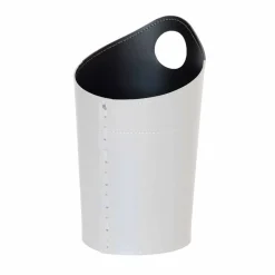 Limac Design Bürozubehör-Papierkorb aus recyceltem Papier aus Ambrogio-Leder