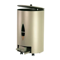 Viadurini Fire Design Pelletkorb-Pellethalter mit Deckel, Besen und Schaufel. Hergestellt in Italien – Cacatua