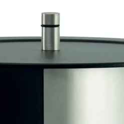 Viadurini Fire Design Pelletkorb-Pellethalter mit Rädern und Deckel aus Metall, hergestellt in Italien – Storch