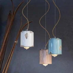 Ferroluce Pendelleuchten Vintage-Pendellampe im Vintage Design von