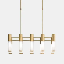 Il Fanale Klassische Pendelleuchten-Pendelleuchte 10 Lichter aus Messing und Glas Made in Italy - Etoile von