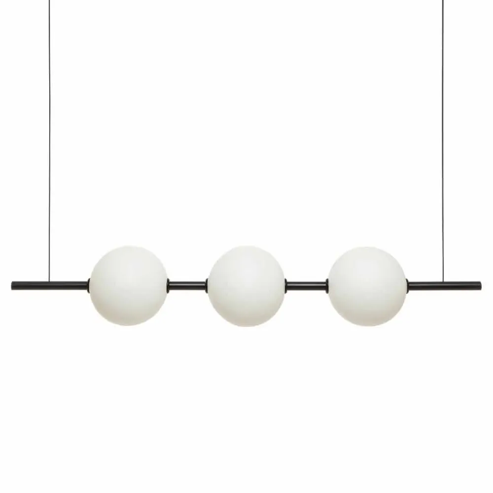 Il Fanale Moderne Pendelleuchten-Pendelleuchte 3 Lichter aus Messing und Glas 2 Ausführungen - Alma von