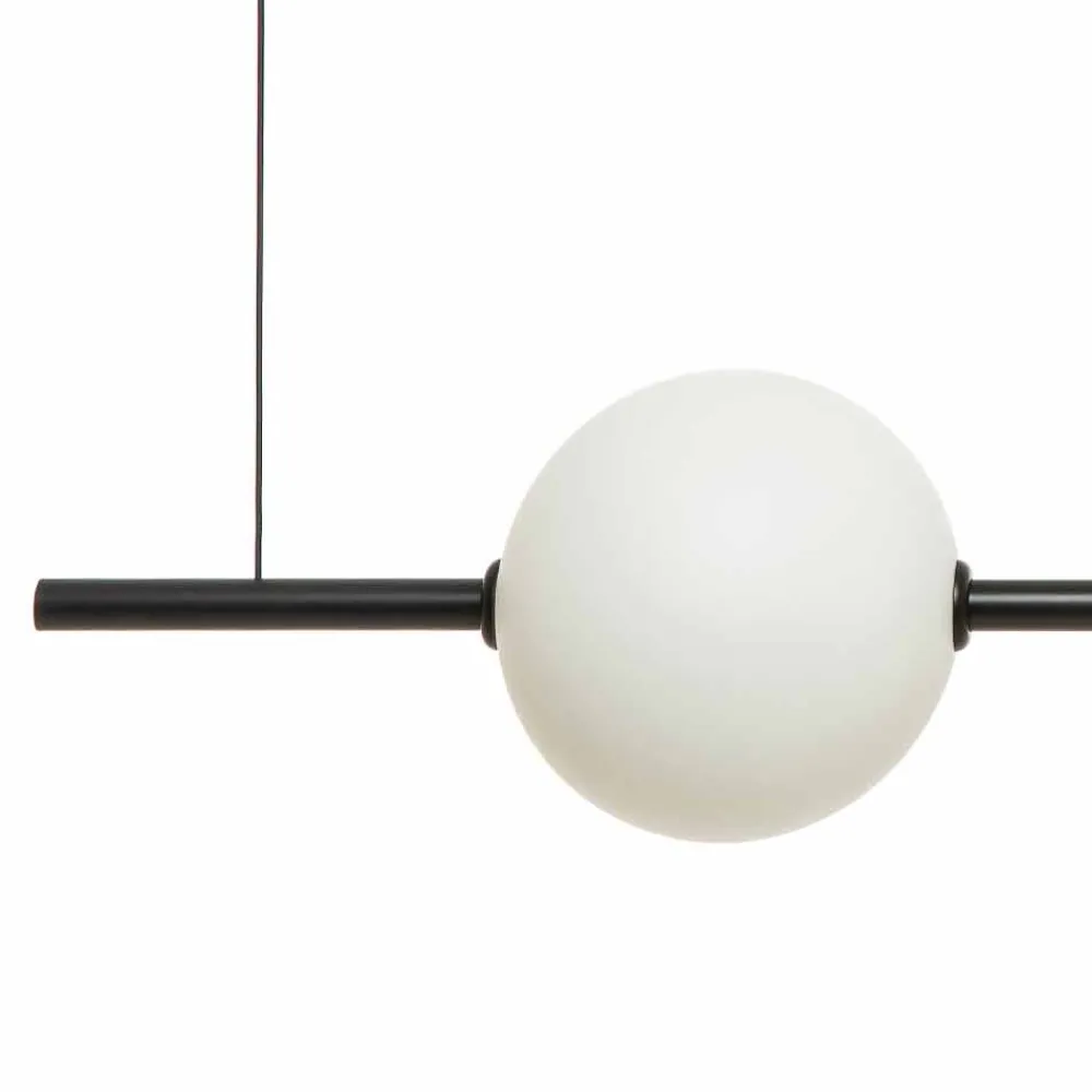 Il Fanale Moderne Pendelleuchten-Pendelleuchte 3 Lichter aus Messing und Glas 2 Ausführungen - Alma von