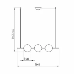 Il Fanale Moderne Pendelleuchten-Pendelleuchte 3 Lichter aus Messing und Glas 2 Ausführungen - Alma von