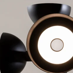 Viadurini Lighting Designer Pendelleuchten-Pendelleuchte 6 Lichter Design in Weiß oder Schwarz Aluminium - Celio