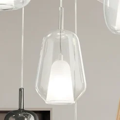 Viadurini Lighting Moderne Pendelleuchten-Pendelleuchte aus Glas und transparentem Draht Made in Italy - Trilly