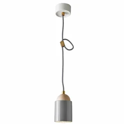 Viadurini Lighting Moderne Pendelleuchten-Pendelleuchte aus Holz und Keramik in Italien, Asien