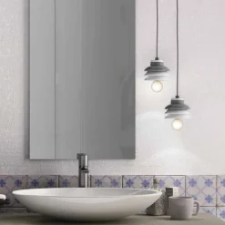 Viadurini Lighting Moderne Pendelleuchten-Pendelleuchte aus Keramik und modernem Aluminium in Italien, Asien